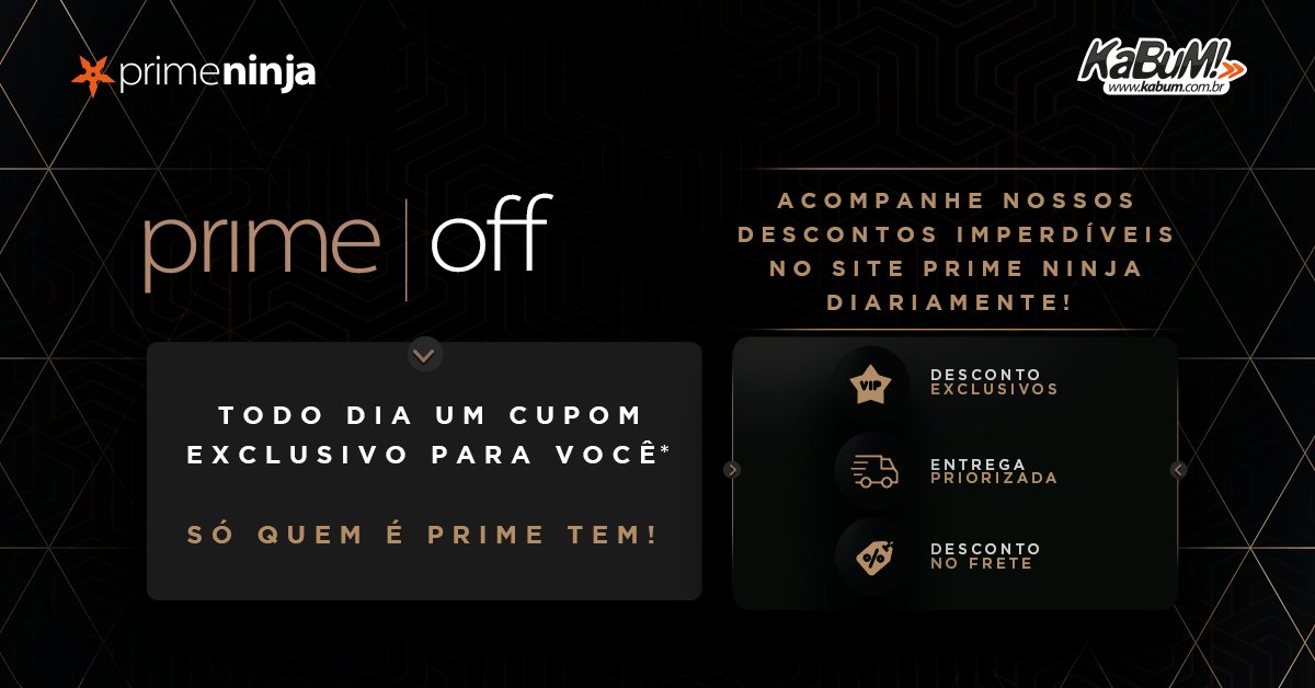 Cupons exclusivos do Adrenaline: 5% de desconto em compras no Kabum