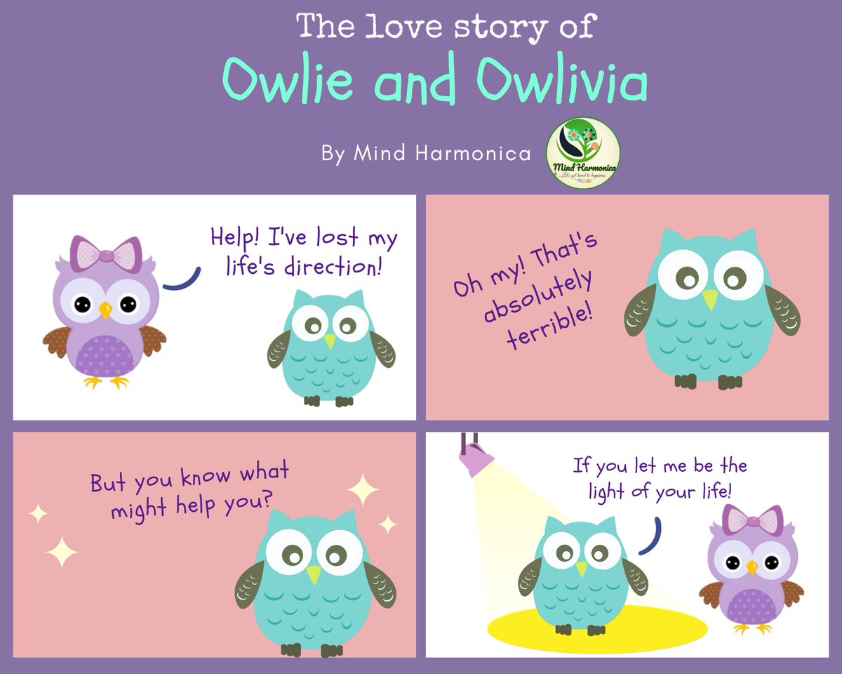 mindharmonica's tweet photo. Do you know how Owlie and Owlivia met ?
Find below their love story π
#mindharmonica #mentalhealth #mentalhealthawareness #anxiety #selfcare #depression #selflove #love #mentalhealthmatters #health #MotivationalQuotes #COVID19 #mindfulness #therapy #mentalillness #fitness https://t.co/sZQkOUL73z