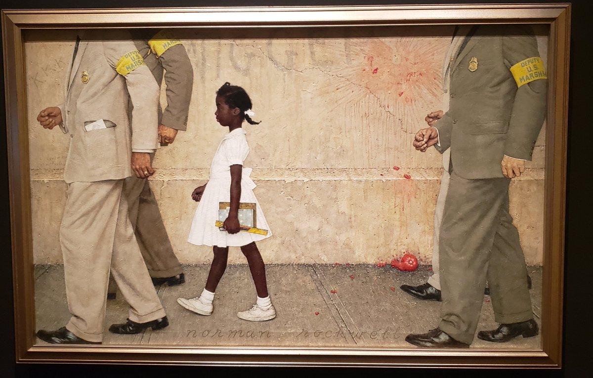 KevinRohnke's tweet image. After years of teaching about this painting, I finally got to see it in person. Profound timing. #TheProblemWeAllLiveWith #DenverArtMuseum