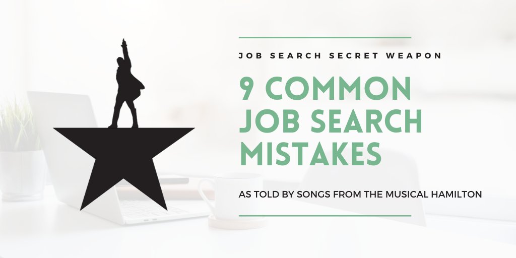JSJMarketplace's tweet photo. We think that the story of Alexander #Hamilton relates a lot to the #jobsearch process, so we created a *FREE* guide of common job search mistakes with songs from the musical to go along with it.
Get your copy with the link below!
https://t.co/bJTiorxHun
#JSSW #jobmistakes https://t.co/qL0Ym78iA4