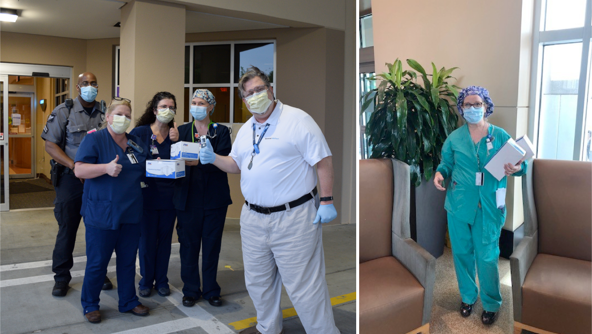 DornierMedTech's tweet photo. #MillionMaskProject update: Most recently, we delivered masks to the Wellstar Health System in our hometown in Georgia.
Thank you to Victorine Moore, Moni Nolls and Cindy Fred for receiving the masks. We are #TogetherStronger #InThisTogether https://t.co/0bJdBHhzTL