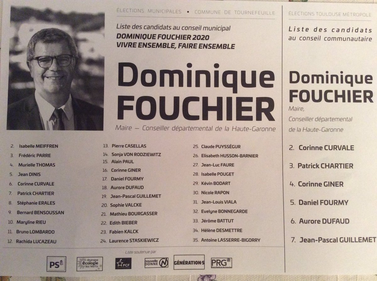 JP_Guillemet's tweet photo. 🗳MUNICIPALES📍Dimanche 28 juin, donnons notre voix à la liste Vivre Ensemble, Faire Ensemble présentée par @dfouchier2020 
Votons pour le bloc social, écologique, démocratique, progressiste !
Votons pour garder Tournefeuille telle que nous l’aimons. https://t.co/5AijwwxGyp