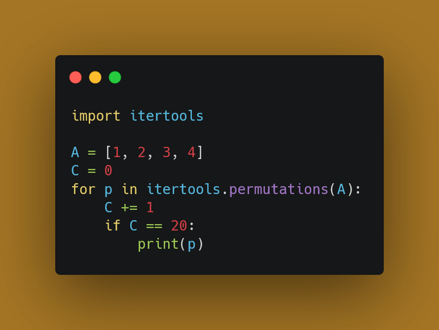CoffeeBinary's tweet image. ¿Cuál es la salida? #BinaryCoffee #Python #Permutations