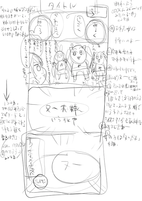 4コママンガ描くのすごく難しい…

一応ラフ?描いてから作業してるけどセリフは上手くおさまらないし絵にはかぶるし本当に難しい

みんなどうやって描いてるんだろうか

それにしても走り書きが破滅的に無様だし誤字脱字とめちゃ多い… 