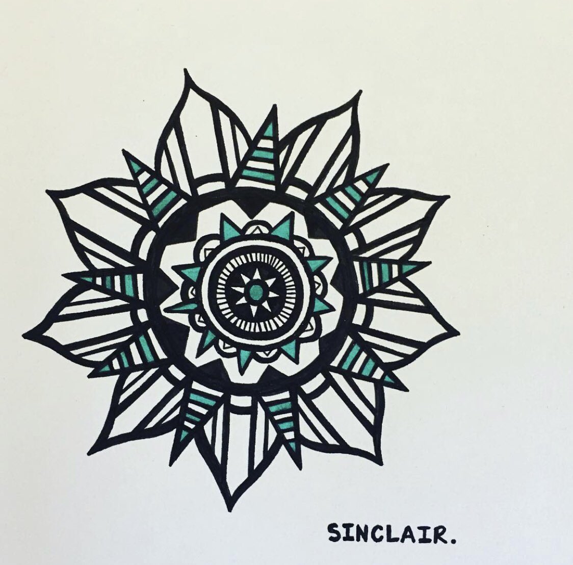 artbysin1's tweet photo. Free hand pen work.  #blackink #freehand #tattooideas #mandala #rose #womenwhodraw #femaleartist https://t.co/EgDBB3BHUR