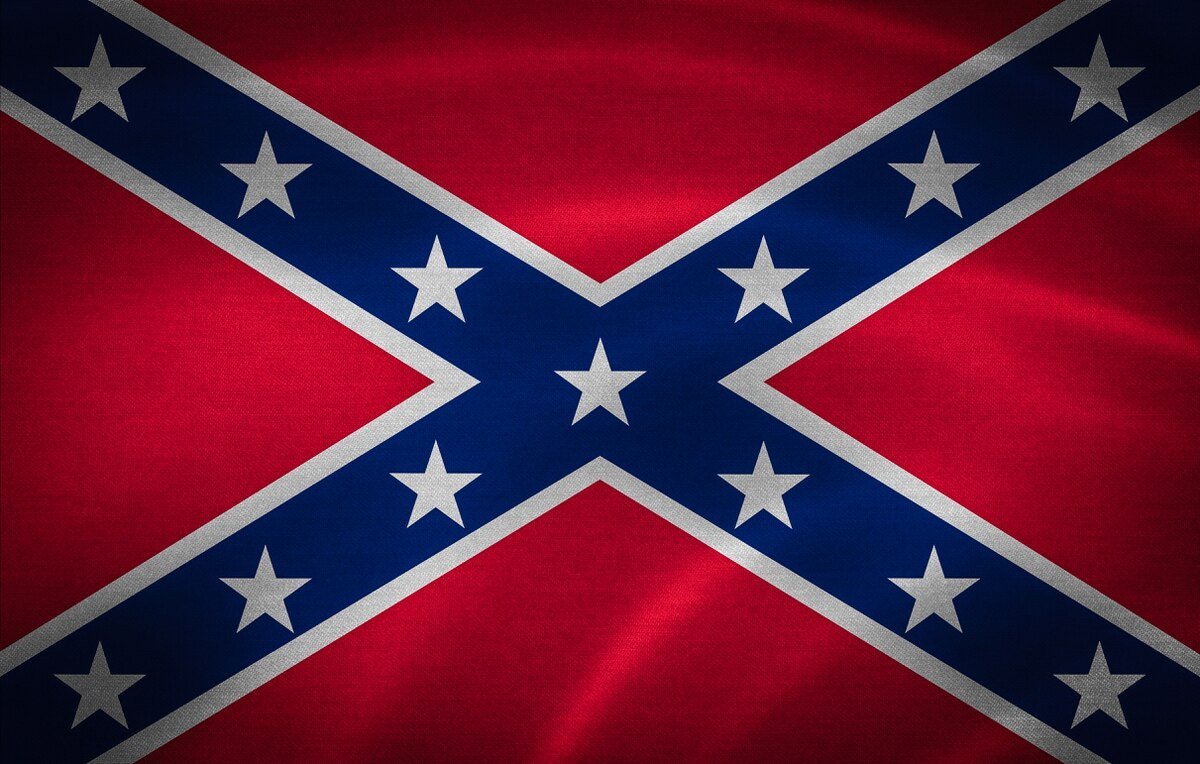 Oops. My fault. The Confederate battle flag:
