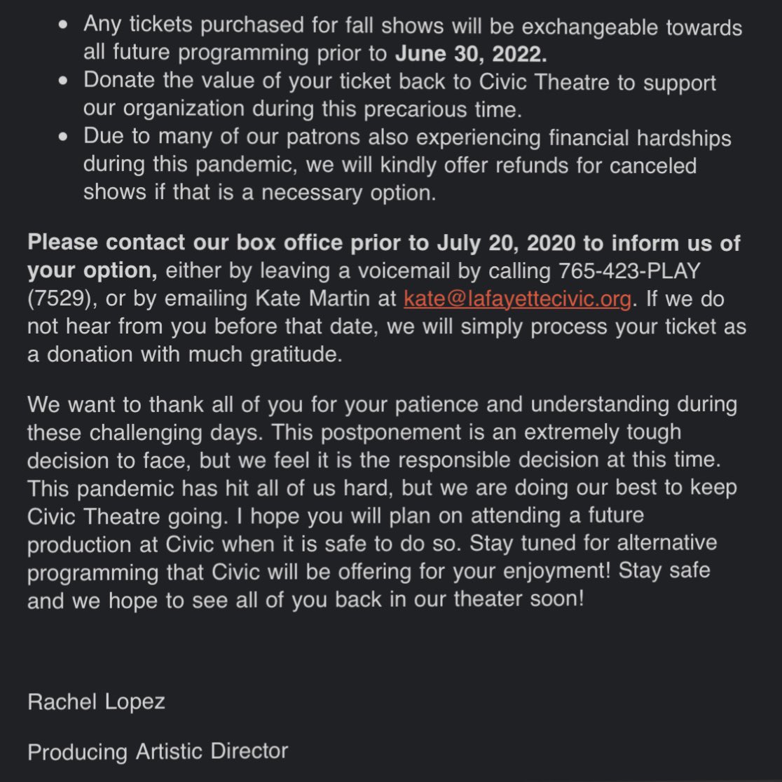 Thank you to all of our supporters, patrons, and volunteers. We’ll see you again soon! #seeyourselfhere