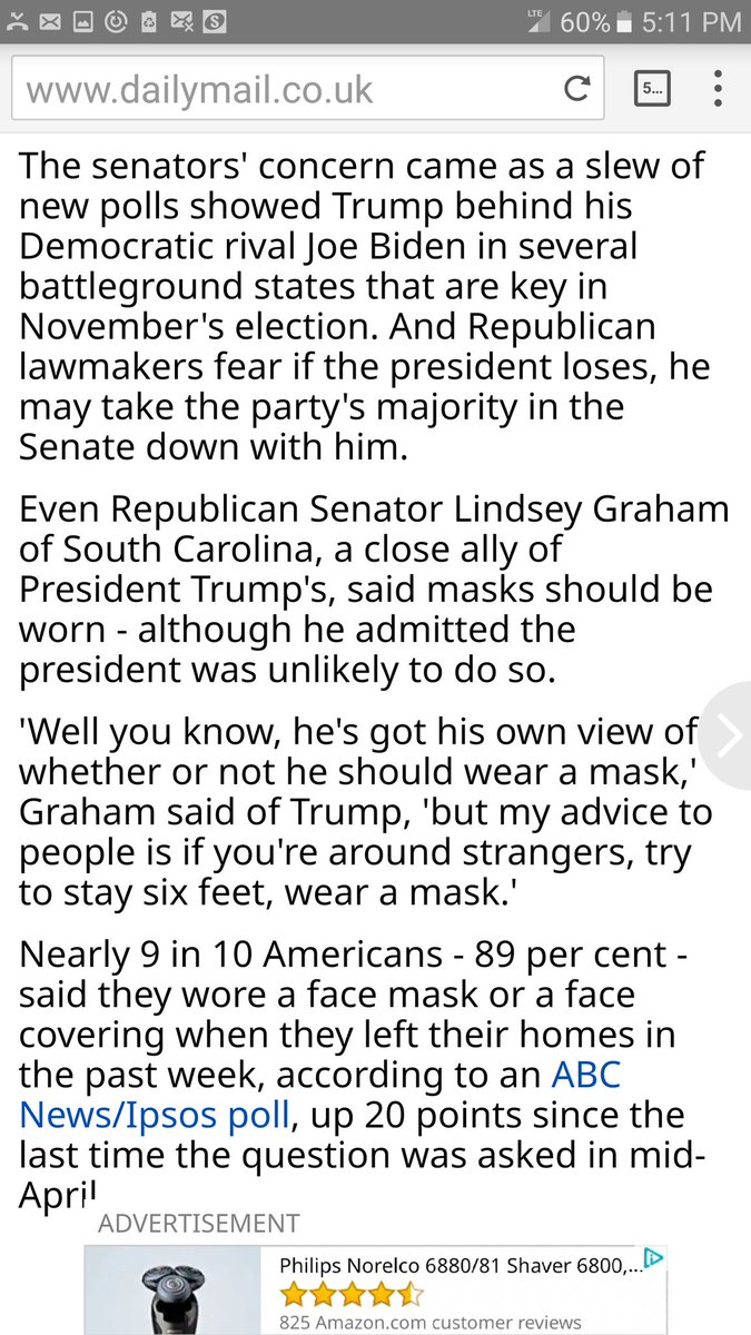 Adding to my thread #Republican senators now realize that  #Trump is gonna cause them to lose control of the SenateSo they're finally speaking out - ironically now that their states are spiking with the  #CoronaVirus - that everyone should wear a  #Mask https://twitter.com/Kristib43042441/status/1276566903662796801?s=19