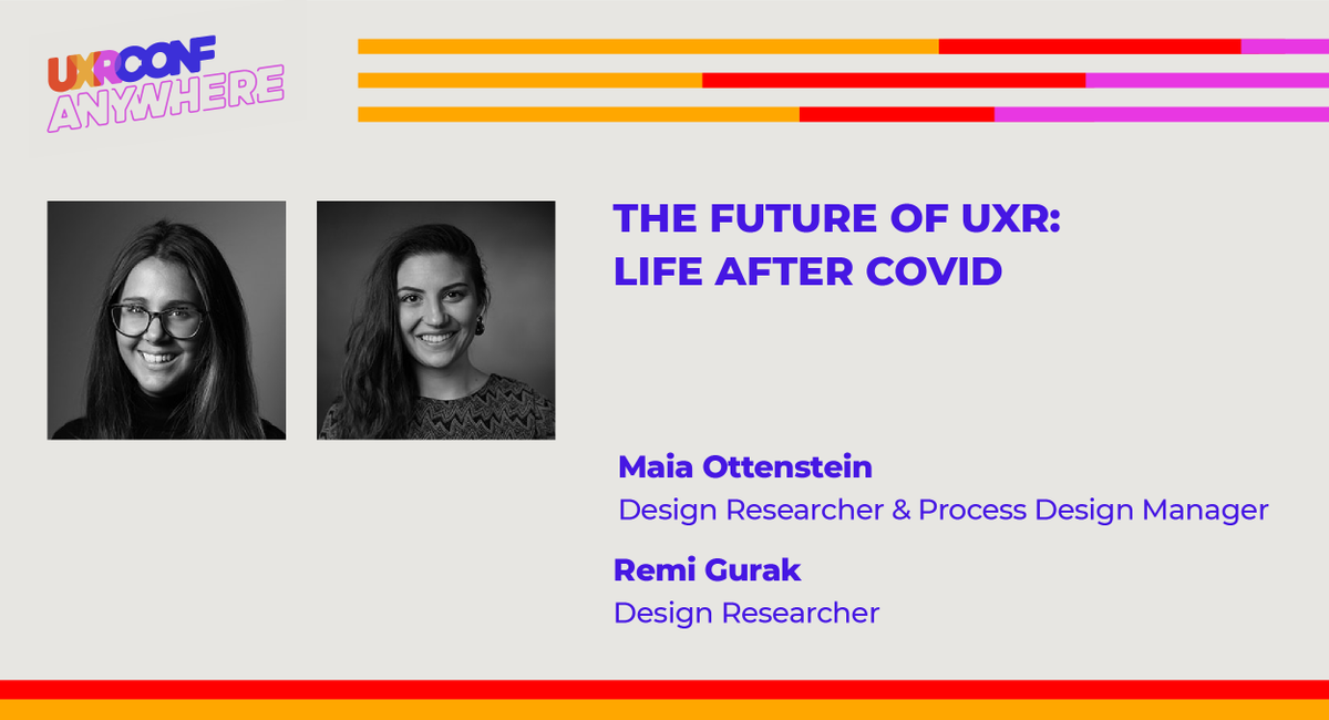 "Even though everything is digital, we are still humans and we have human needs."

<a href="/maiarachelo/">Maia Ottenstein</a> and Remi Gurak, #UXRConfAnywhere 🙌
