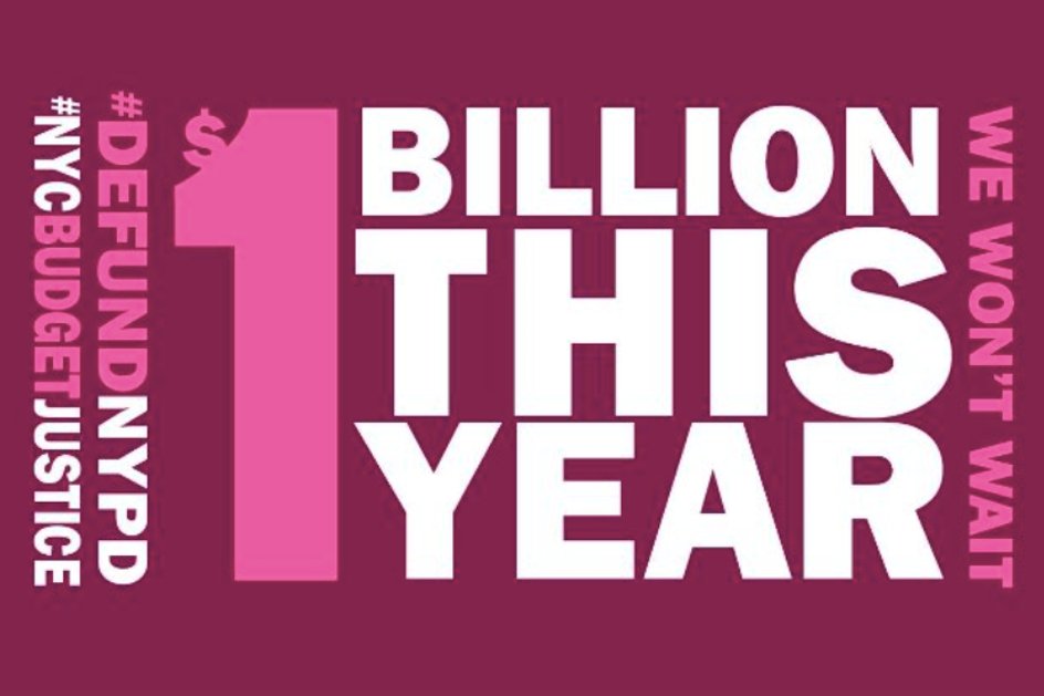 .<a href="/CoreyinNYC/">Corey Johnson</a> You have ONE WEEK left to #DefundNYPD &amp; invest in housing, healthcare &amp; social services. End the violence &amp; over-policing. #DefundNYPD by at LEAST $1B THIS YEAR. Redirect $ to communities impacted by homelessness, overdose, and poverty. #NYCBudgetJustice