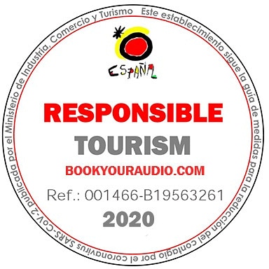 BOOKYOURAUDIO TAMBIEN HA CONSEGUIDO EL Distintivo «Responsible Tourism»  que
La Secretaría de Estado de Turismo ha creado  para reconocer a aquellas empresas turísticas que hacen un esfuerzo por crear un entorno seguro...
#bookyouraudio #RadioGuias #AudioGuias #VisitasGuiadas