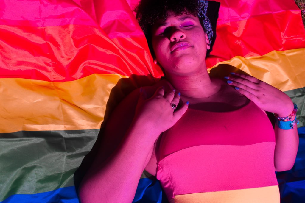 sapphicseph's tweet photo. So thankful for Marsha and many other queer people who fought alongside her!! 🏳️‍🌈 #LGBTQstandtogether https://t.co/Nkzh142moP