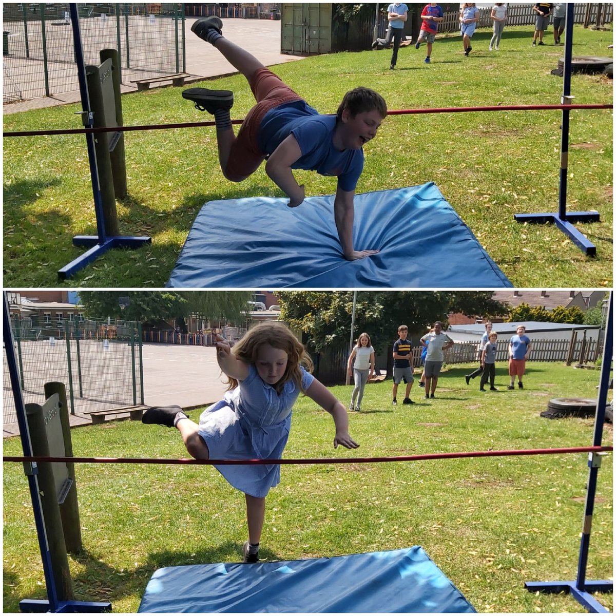 glenfromep's tweet photo. #JuniperB loved having a go at the high jump today! https://t.co/ImXOfVcCTC