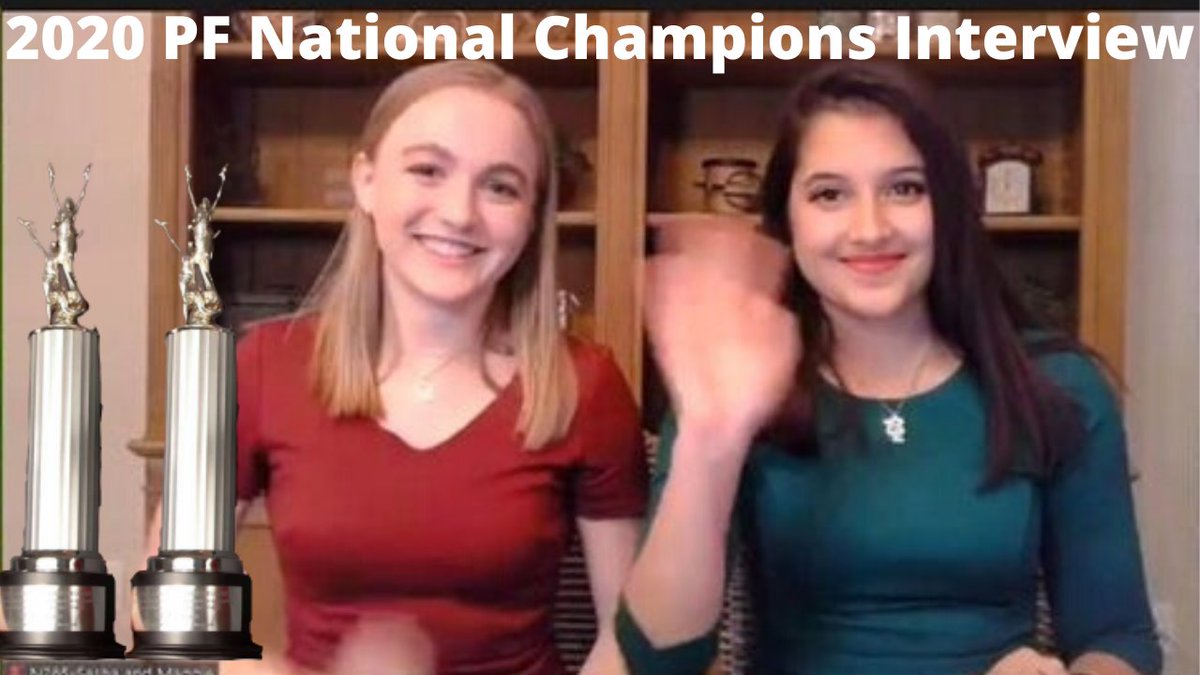 debating4youth's tweet photo. Check out the interview with the 2020 Public Forum NSDA National Champions

https://t.co/cQTBnzwiB1 https://t.co/P6gMJRGgZG