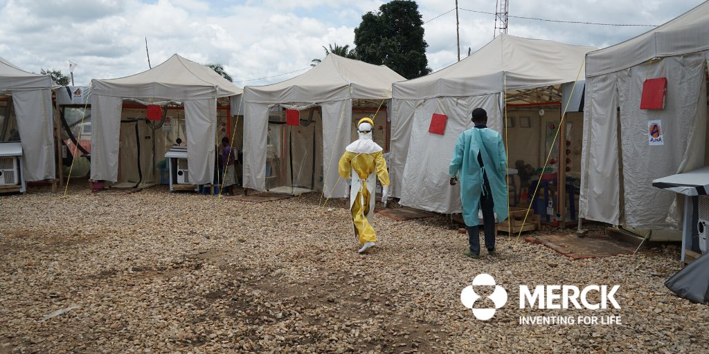 Merck's tweet photo. We are proud to have collaborated with our partners to help end the #ebola outbreak in the eastern region of the  Democratic Republic of the Congo. As a global community we are committed to improving public health together. Read more about this news: https://t.co/Sm4YElIlN8 https://t.co/blkt1eq5ev