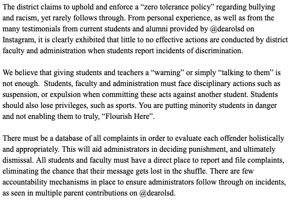 OLSD4Equality's tweet photo. We demand the appointment of diversity liaisons that can relate to and empathize with the minority students they serve. https://t.co/iZE2Z9G4fA