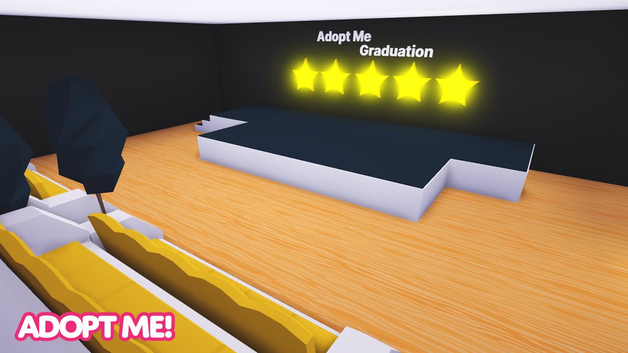 Adopt Me On Twitter The Adopt Me Graduation Party Is Tomorrow Saturday At 10am Pt 6pm Bst Make Sure To Join The Stream On Our Youtube Channel For A Chance To - how to make a party on roblox on adopt me