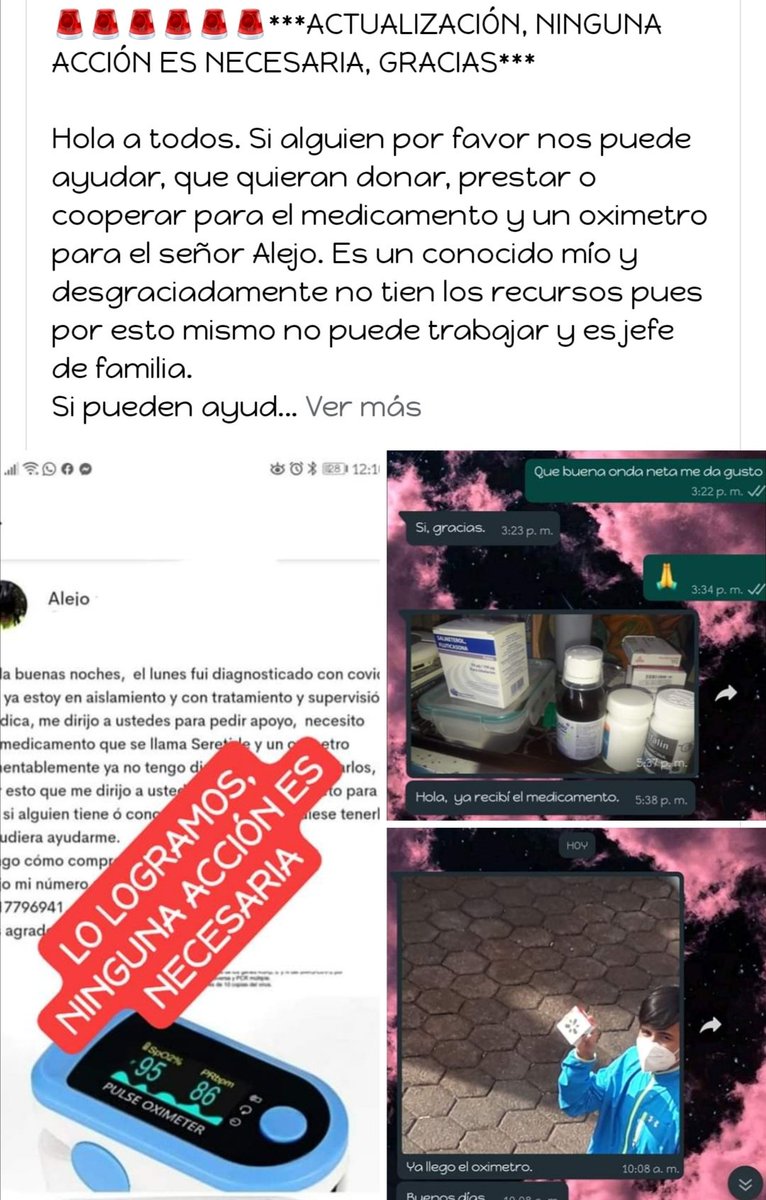 BeUnschooling's tweet photo. Muchas gracias a todos, por su apoyo en el caso del Alejo, quien dio positivo a #COVID19mx  logramos la meta, ya tiene oximetro y medicamento. @Acopio770 @wera_regia @erfonseca @comoayudarmx @AquiNecesitamos @EugeniaDivisio1 cc: a todos los demás. https://t.co/TDnFlyE64H