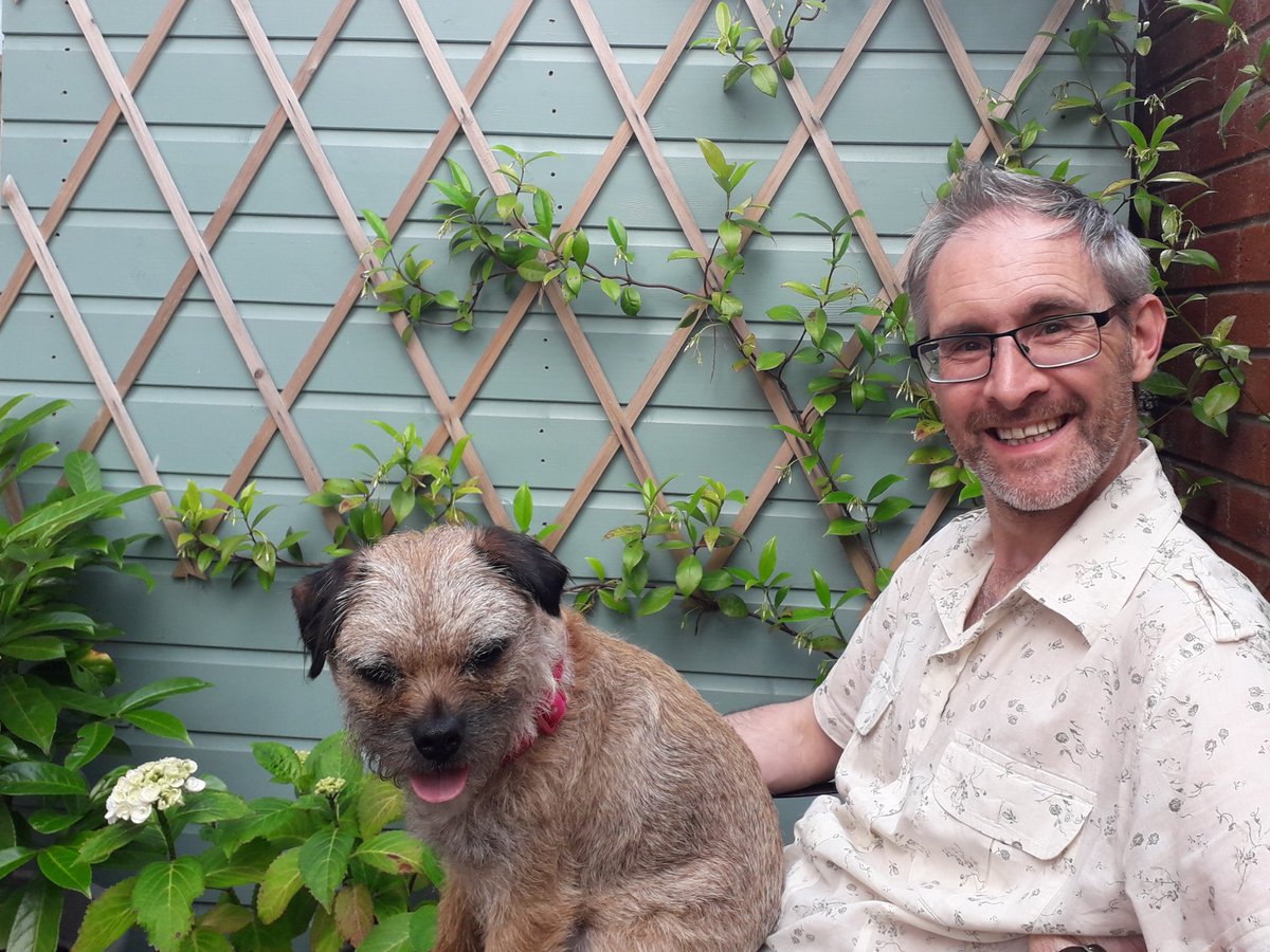 steelygreyste's tweet photo. #Heidi CBE loved #bringyourdadtoworkday , she is currently my supervisor as I work from home. She is a good boss, she lets me sit in the sun after work #BringYourDogToWorkDay #BTPosse https://t.co/o8l6nUMVQH