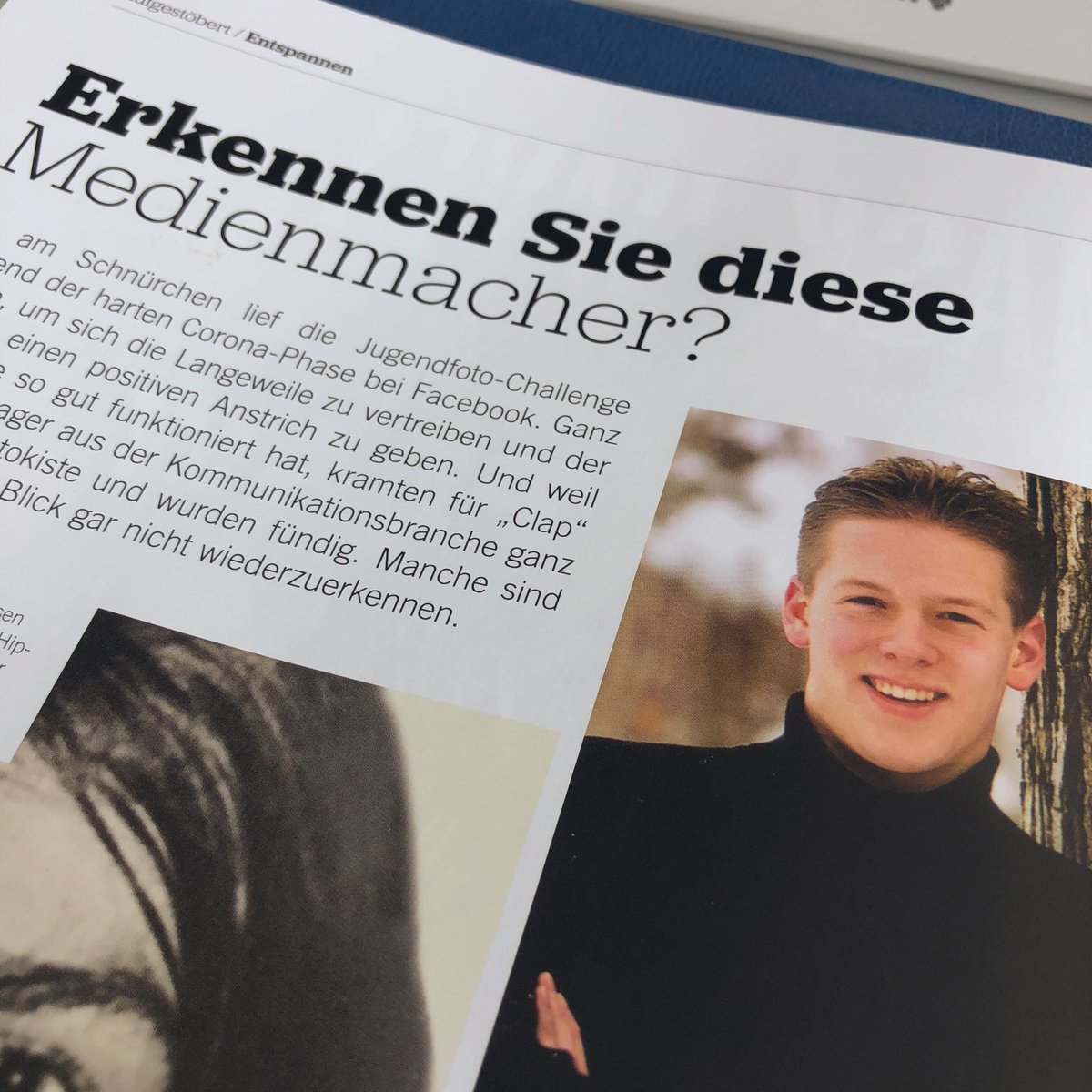 Jugendfoto-Challenge geht auch offline! 👉🏻 Das neue #clap Magazin ist da. #highschool #seniorpicture #graduation2001 @newshausen #bijanpeymani https://t.co/xjgjSigEVw
