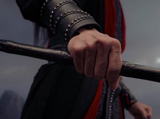 in the beginning of the scene, we see wei wuxian holding onto his flute with tight fists. then we see a more relaxed grasp seconds before he made the decision.confusion+resistance -> acceptancetrying to resonate -> acceptance the want to live -> acceptance of death