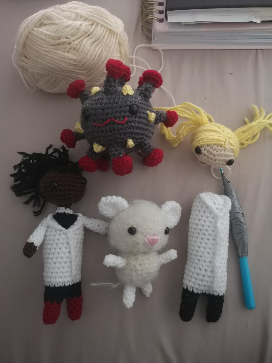 Thepurplelilac's tweet photo. #Friday morning working on new orders! #sciart #crochet #amigurumi #FeatureFriday #Etsyfeatures #Etsyfinds https://t.co/yov9Hvaosh