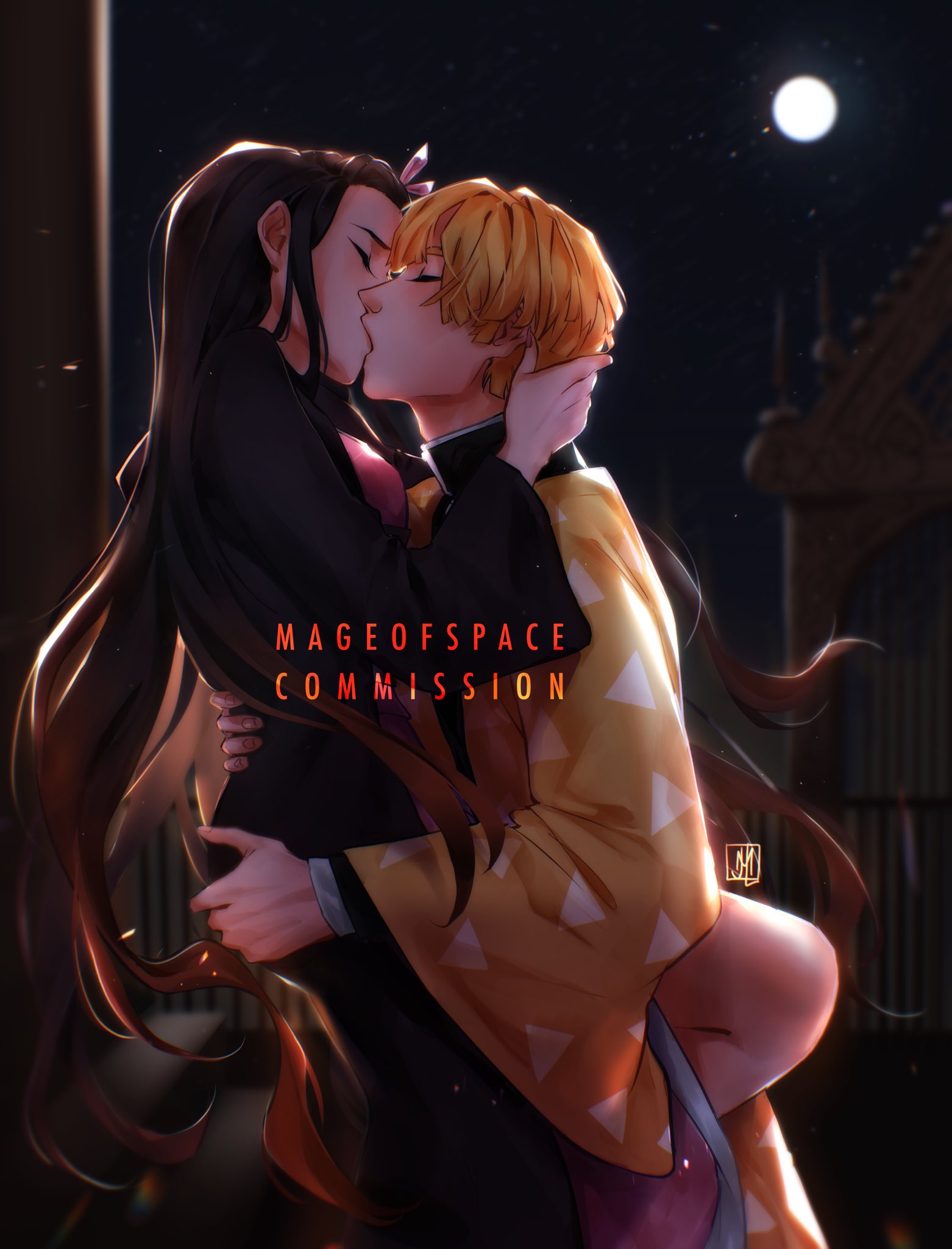 🌙 𝑚𝑎𝑔𝑒 ✧ :-゜・ on X: #Zennezu commission for the lovely @Oz_Honey !  ❤️❤️ I love these two, and I had such a blast working on them! 💕✨Ily Oz!!  #kny #kimetsunoyaiba #zenitsu #