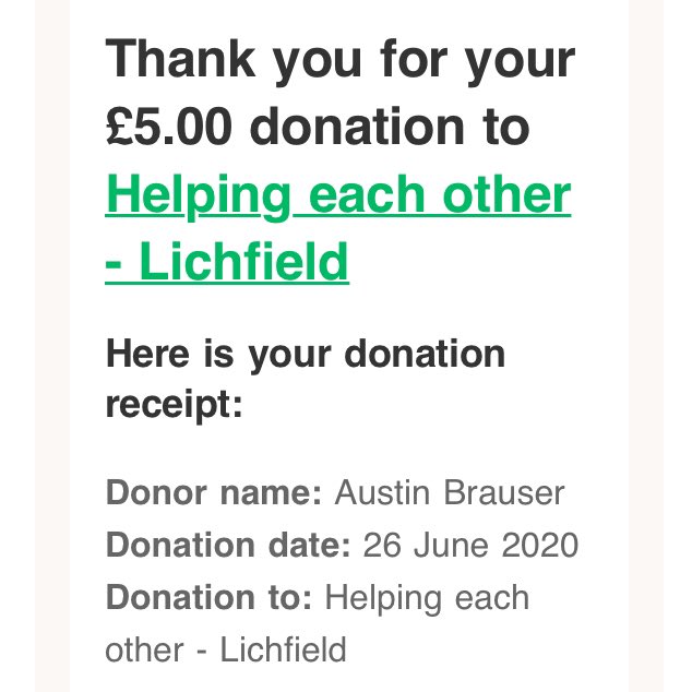 austinbrauser's tweet photo. 5k Friday, £5 donation to Helping each other - Lichfield! 🏃‍♂️👍#BeaconParkrun #ActiveLichfield @ActiveLichfield @helping_each https://t.co/LGsuchav5C