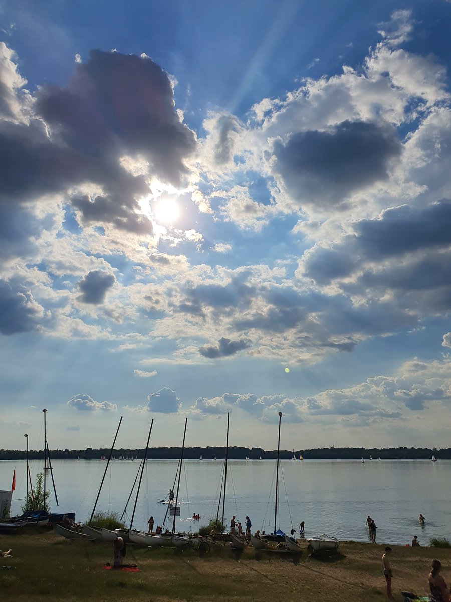 FrankSchwertner's tweet image. Sonnenuntergang am #cospudenersee #cospi #Leipzig #scheene #prost