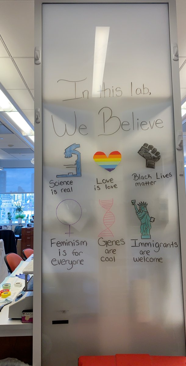 A friendly reminder of what the Barbieri Lab believes!