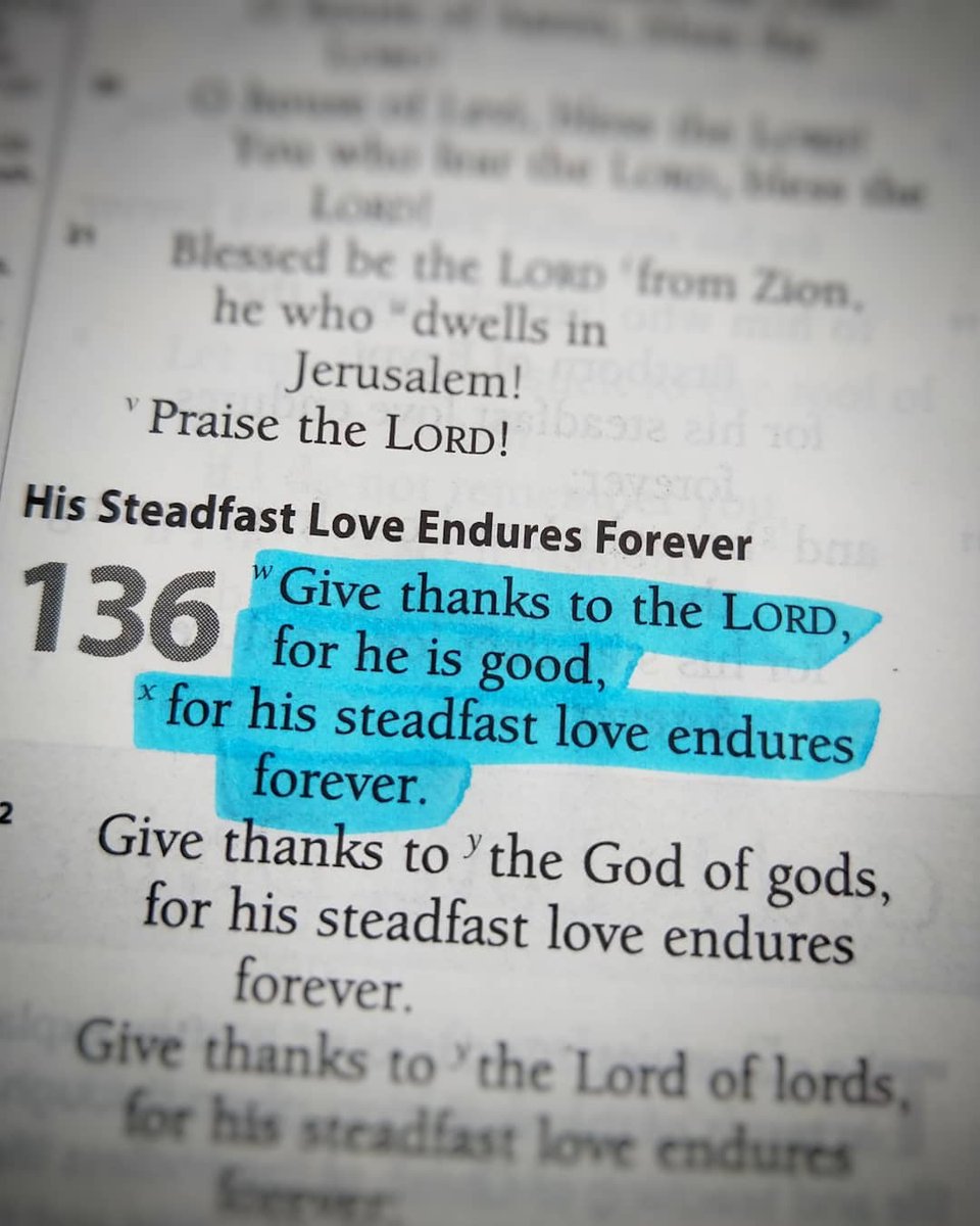 livechristian1's tweet photo. Every single day, I give thanks to the Lord!

Psalm 136:1 https://t.co/M5s0cUut9G