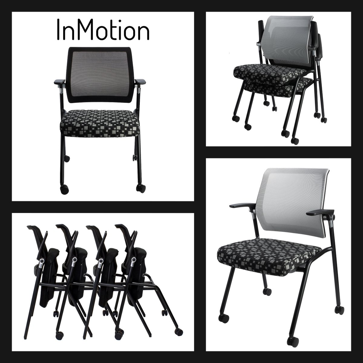 ECDErgo's tweet image. Nesting, yes. Stacking, yes. Flex back, yes. Sliding seat for crazy comfort, yes. Available with black or grey mesh back, flip up arms, removable/replaceable seat cover and casters or glides using the same frame!  All at a fantastic price. #yourchairyourway #photofriday