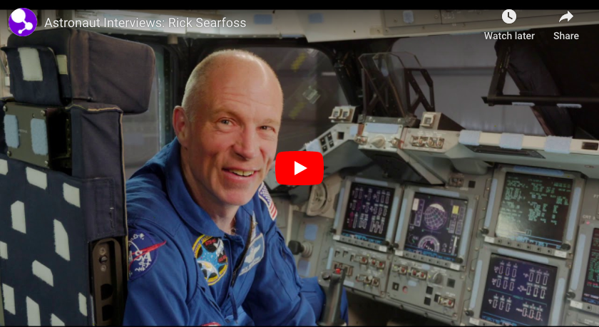 casciencecenter's tweet photo. In this #AstronautInterview, conducted in 2016, space shuttle pilot & commander Rick Searfoss discusses his experience working up in space. β£ππ©πΎβπ Watch full interview at https://t.co/rAvvikZKL3. #CaliforniaScienceCenter #ScienceBeyondtheCenter #SpaceMission #ScienceRocks https://t.co/YnL3sdpwKC