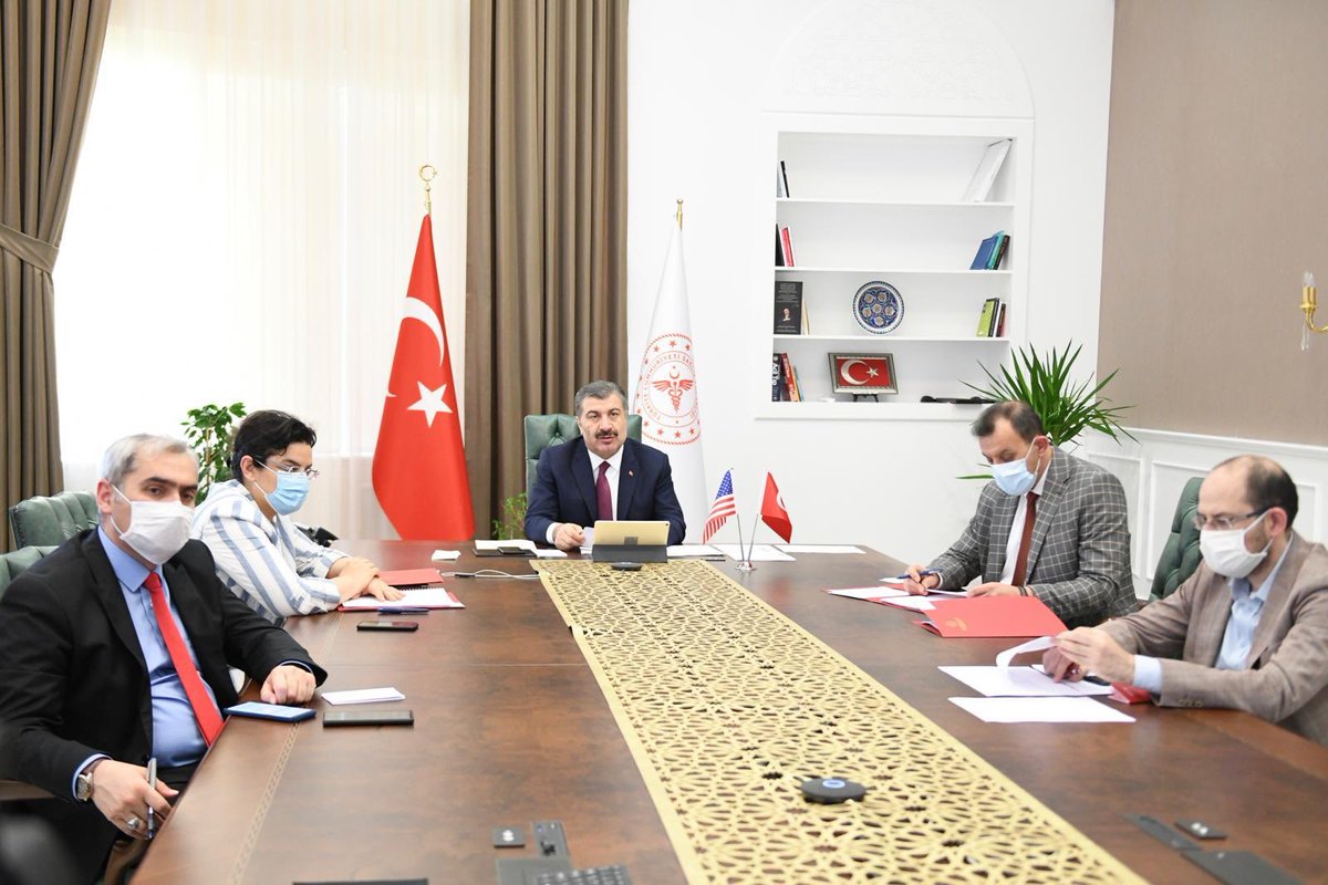 ABD Ticaret Odası, ABD-Türkiye İş Konseyi ve TOBB işbirliğiyle gerçekleştirilen video konferansta 60’tan fazla katılımcıyla bir araya geldik. Cumhurbaşkanımız Erdoğan liderliğinde kurulan sağlık altyapımız ve Türkiye’nin Koronavirüs salgınıyla mücadelesi hakkında bilgi paylaştık.