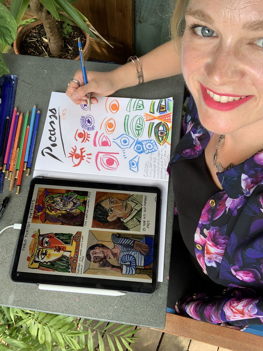 HMcAusland's tweet photo. Picasso! A quick HMc Nugget about Picasso’s many many expressive abstract portraits. ✏️
👁 👁
.
.
.
#cubism #picasso #HMcDrawWithMe
#MissMcAusland #sunnyday #howtodraw #artteacher #art #fineart #imback #HMCDrawWithMe #HeatherMcAusland #MissMcAusland #howtodraw #Artvideo https://t.co/TpoZA47uIt