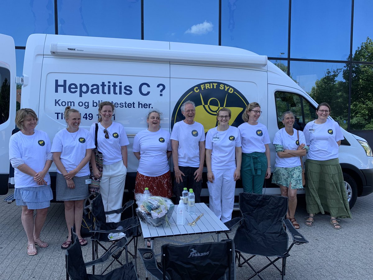 Idag blev Linje C indviet. Det første rullende hepatitis ambulatorie i Danmark. Tak til <a href="/rsyddanmark/">Region Syddanmark</a> for at understøtte projektet. Nu kan vi komme ud i hele regionen med test og behandling af #hcv hepatitis c. <a href="/OUHhospital/">OUH Odense Svendborg</a> #sundpol #nohep