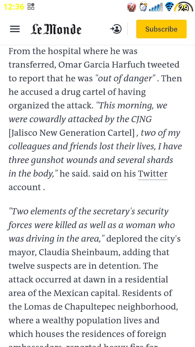 This is a shame. For it is possible to "see through" phones.... How many more people must be injured  @NSAGov no duty to rescue?This is big news for Mexico... big news for Jalisco ..