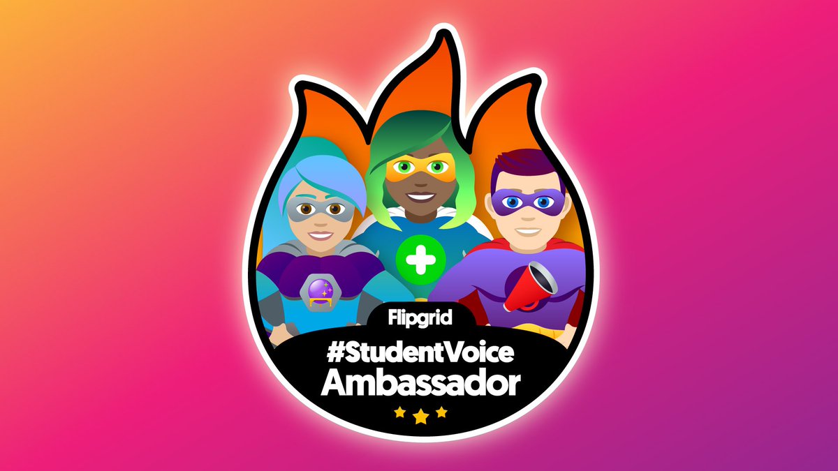 ReneeJohnsonedu's tweet photo. 🥳🎉📽️ I'm in...Student Voice Ambassador!!! I ❤️ how @Flipgrid empowers students and enables them to share their voices around the 🌎. Super excited to be a part of the SVA community! #FlipgridForAll https://t.co/xKx3A2whSZ
