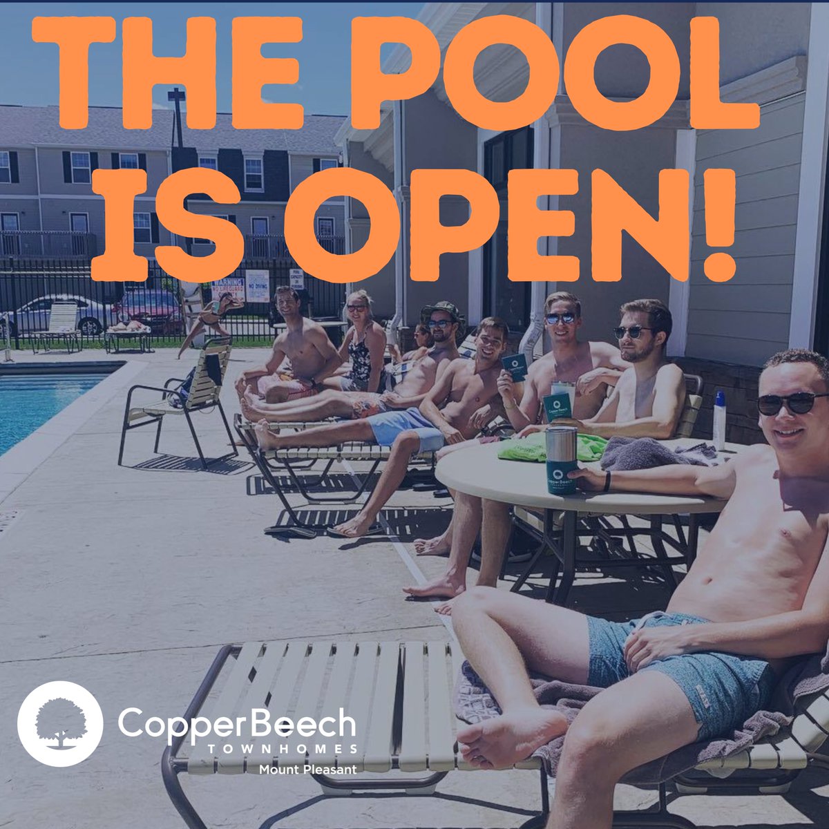 CopperBeechMtP's tweet photo. ☀️ATTENTION☀️
The Pool is now open! Residents will be required to visit the leasing office to:
-Provide Personal Identification
-Sign Amenity Waiver
-Obtain a Pool Access Wristband
Pool Hours will be: 
Mon-Fri 9am to 5:30pm 
Sat-Sun 12pm to 4:30pm https://t.co/j61ypLWi53