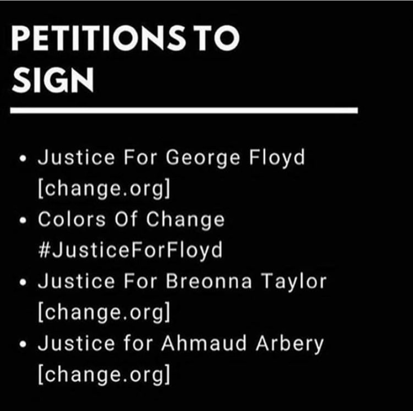 VisionsBeauty's tweet photo. Protesting is one way to create change, but once you get home here's some more things you can be doing to create change! #blacklivesmatter https://t.co/TRBI6bh0Gm
