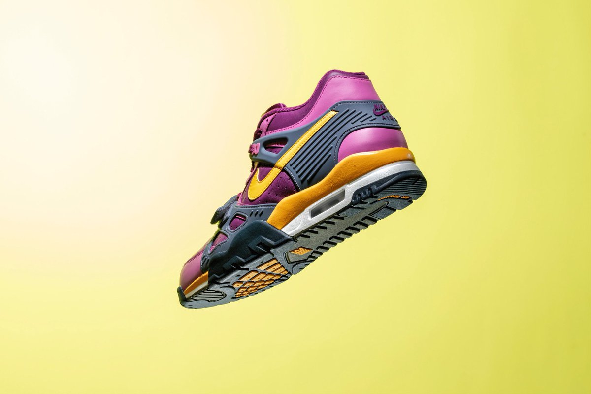 cncpts's tweet image. Originally a performance trainer in the 80's before transitioning into a lifestyle product, the new @nike Viotech Air Trainer 3 pulls its colorway influence from the '02 iteration. Available tomorrow, FCFS, on cncpts.com only | $130