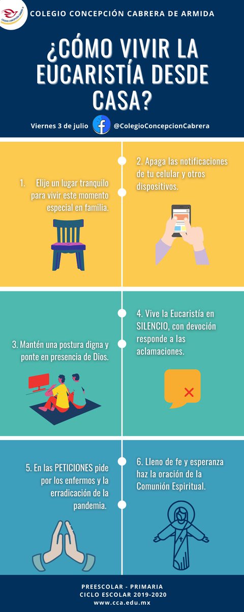 Colegio_CCA's tweet image. El próximo viernes 3 de julio viviremos la Eucaristía del fin de Ciclo Escolar 2019-2020.🙏
#PreescolarCCA #PrimariaCCA