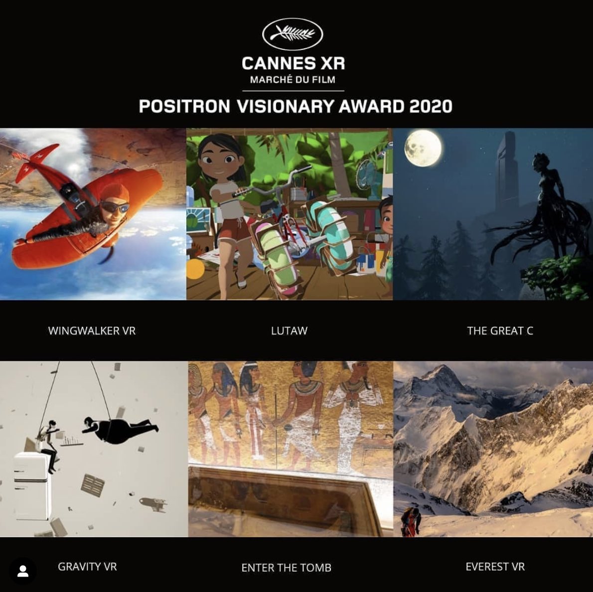 Today the @CannesXr winner will be announced at 3:15pET! You can watch the live stream on @YouTube or meet us in virtual reality in the Museum of Other Realities. #lutawvr #yellowboatofhope #HopeSails  #vrfilm #positron #award #cannesxr #gopositron