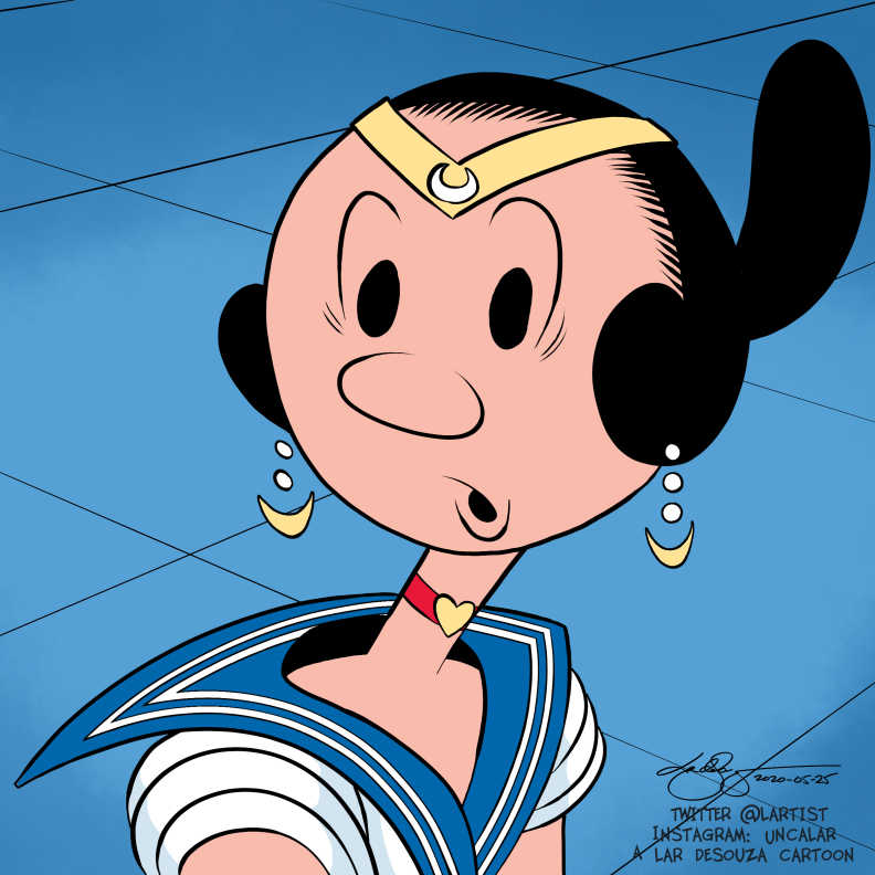 Large Olive Oyl Cartoon Character