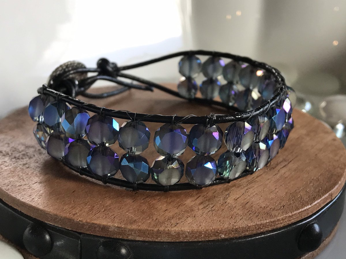 MissiDesigns's tweet photo. Excited to share the latest addition to my #etsy shop: Crystal Leather Wrap Bracelet https://t.co/xXHmRDnE2y #antique #imperialjasper #giftforwomen #boho #giftforgirls #crystalbracelet #missidesign https://t.co/i9vB8WLgag