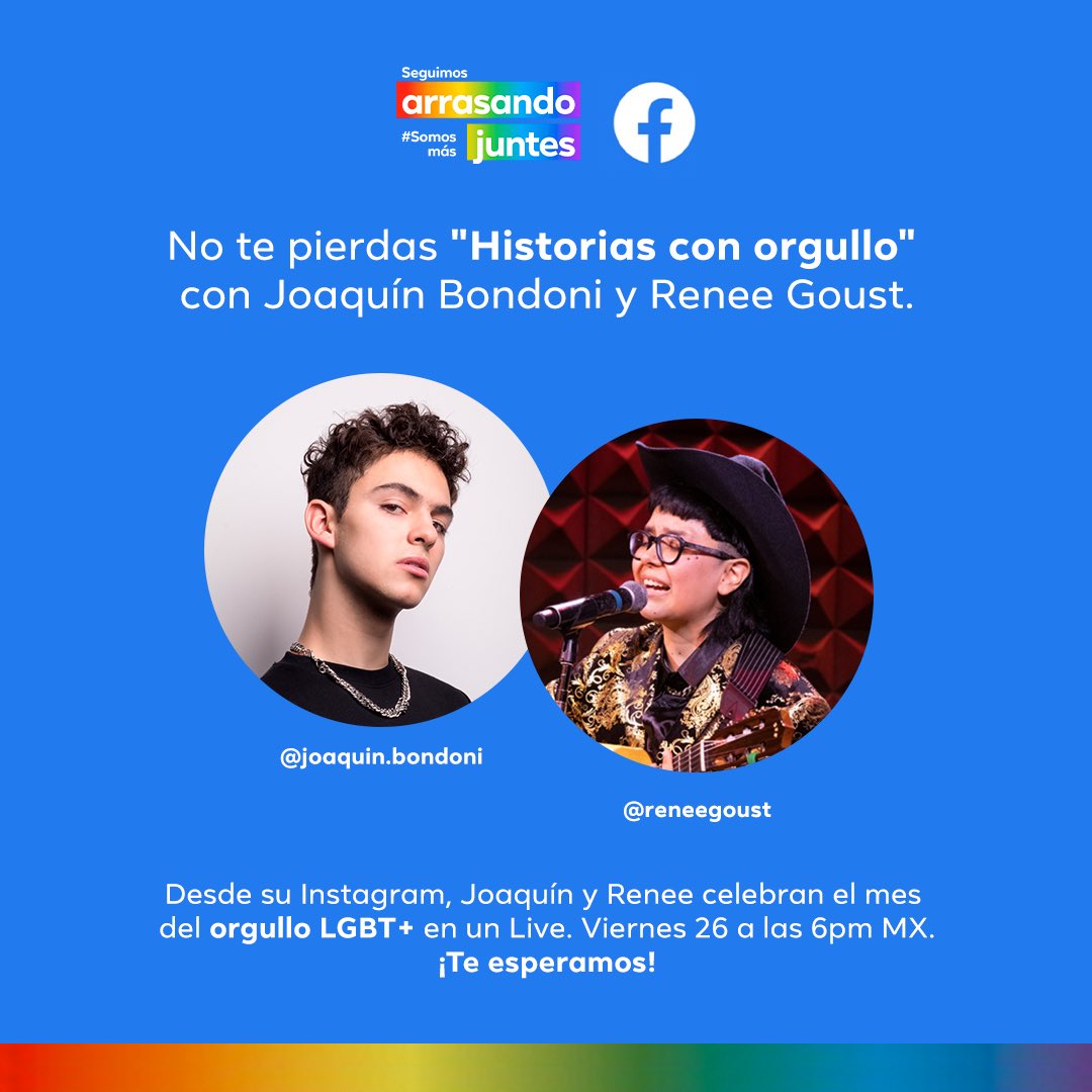 ReneeGoust's tweet photo. Día ajetreado del orgullooo!! 🌈✊🏽🏳️🌈
Tres eventos en los que apareceré HOY!! En orden cronológico:
en @Ibero909FM a las 3pm cdmx
en IG live junto a @JoaquinBondoni para @Facebook e @ItGetsBetterMx 6pm cdmx
en la primera @MarchaLencha a las 7pm cdmx en https://t.co/81QmVaNBLs https://t.co/ZTf7VWltFM