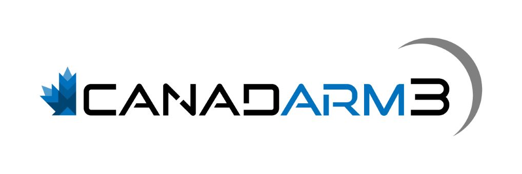 Canadarm3 with a maple leaf and a moon crescent