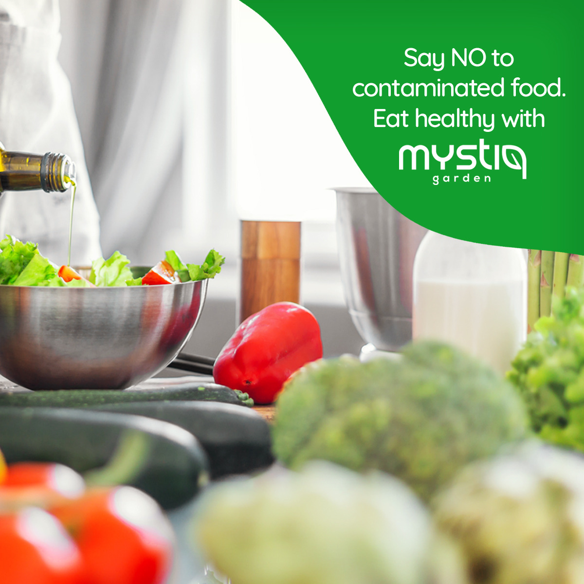MystiqGarden's tweet photo. Covid19 has ravaged humankind all over the world and today, it is survival of the fittest. So, boost your immunity. Say NO to contaminated food. Eat natural, eat fresh, eat pure. Be a part of the Mystiq Garden family
#ImmunityBooster #EatHealthy #AlwaysNatural https://t.co/d7BBXaGQqW
