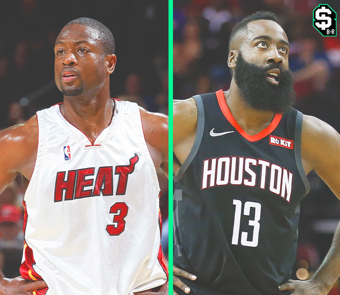 BleacherReport's tweet photo. 1 on 1

2009 D-Wade vs. 2019 Harden

Place your bets 👀 @br_betting https://t.co/pH11OdwiFr
