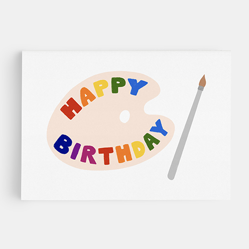 stationeryshow's tweet photo. Beautiful birthday card by #nss exhibitor @paperandstuff_co to wish a happy birthday to your favorite artist, designed with colorful happy birthday palette.
#NSSorBust #dailydoseofpaper #stationeryshow #nationalstationeryshow #snailmail #papergoods #greetingcards #paperandstuff https://t.co/2CUIWbPySK